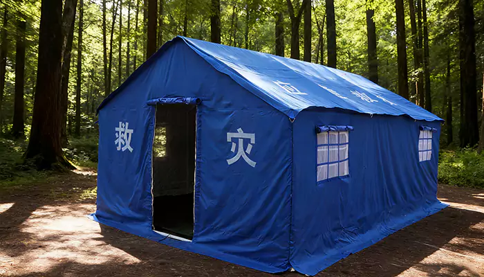Las tiendas de campaña de socorro de emergencia fortalecen la línea de defensa para salvaguardar vidas