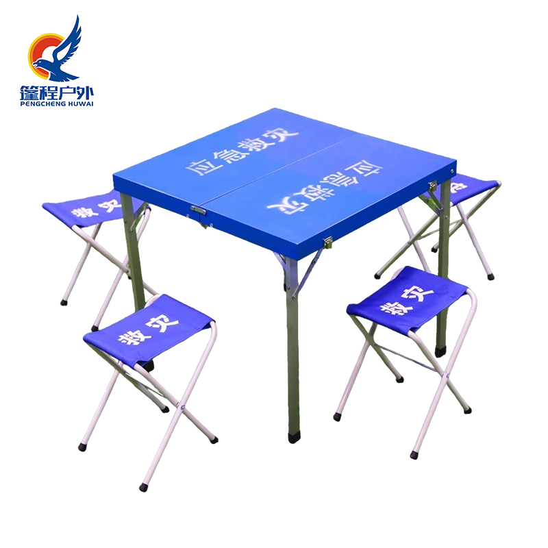 Juego de mesa y silla de emergencia